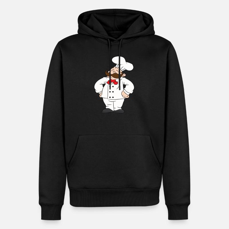 Koch, Küchenchef, Chefkoch, Pizzabäcker, Bäcker - Männer Premium Bio Hoodie - Schwarz