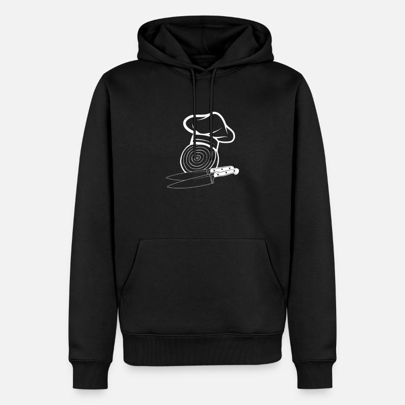 Oignon patron - Sweat à capuche Premium bio Homme - noir
