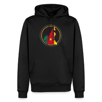 Cameroons - Sweat à capuche Premium bio Homme - noir - Devant - Nico (187cm)