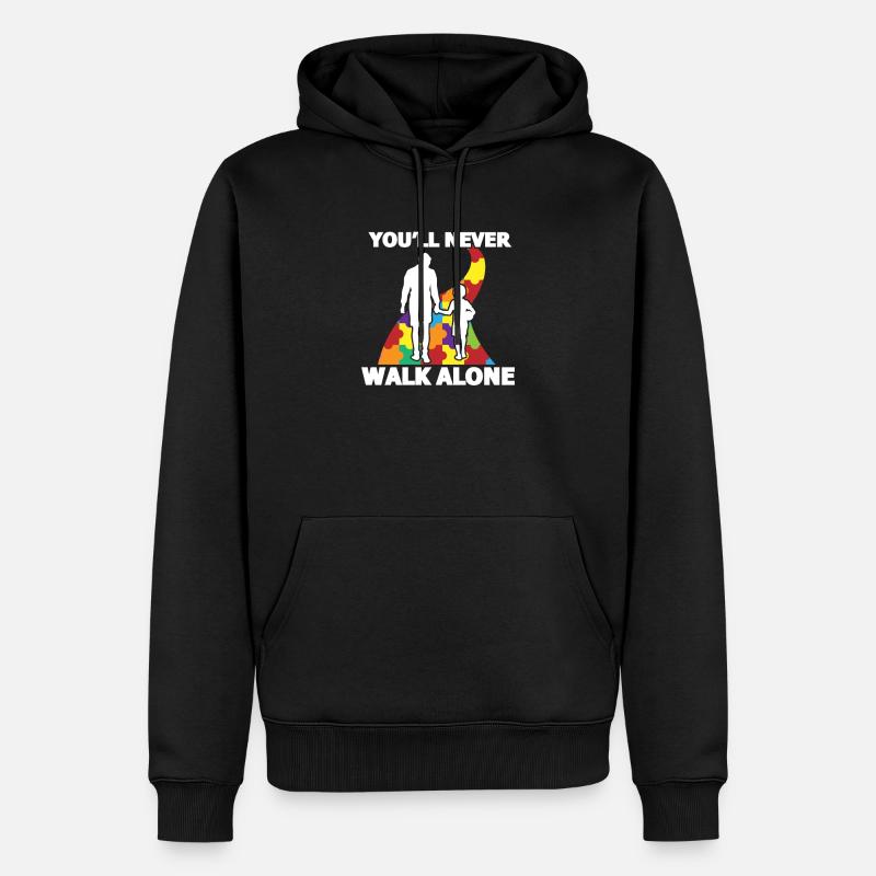 Autismus - Männer Premium Bio Hoodie - Schwarz