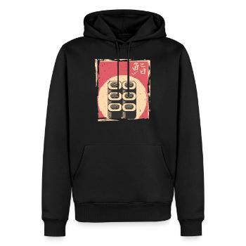 Sushi - Männer Premium Bio Hoodie - Schwarz - Vorne - Nico (187cm)