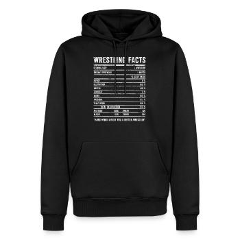 Produit de lutte drôle | Valeur nutritive pour - Sweat à capuche Premium bio Homme - noir - Devant - Nico (187cm)
