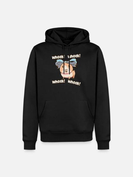 cobayes - Sweat à capuche Premium bio Homme - noir