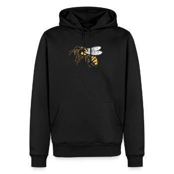 Biene Imker Bienen Imkerei - Männer Premium Bio Hoodie - Schwarz - Vorne - Nico (187cm)