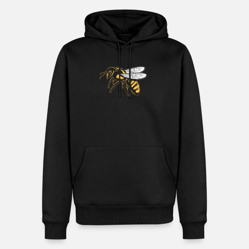 Abeille apicole Abeilles Apiculture Apiculture - Sweat à capuche Premium bio Homme - noir