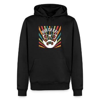 Oui Chef Bearded Chef Cuisine Restaurant - Sweat à capuche Premium bio Homme - noir - Devant - Nico (187cm)