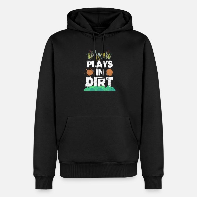 Gartenarbeit - Männer Premium Bio Hoodie - Schwarz