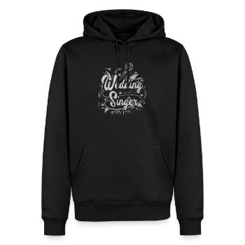 Hochzeit Sänger - Männer Premium Bio Hoodie - Schwarz - Vorne - Nico (187cm)