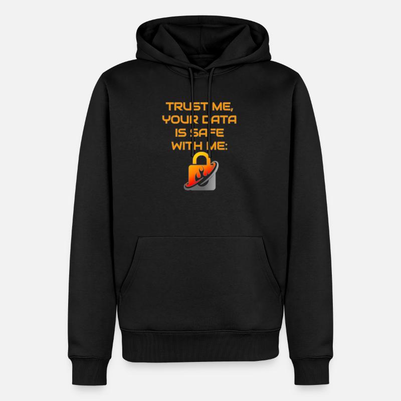 Datenschutz - Männer Premium Bio Hoodie - Schwarz