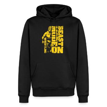 Wrestling Funny Quotes Cadeau de lutteur - Sweat à capuche Premium bio Homme - noir - Devant - Nico (187cm)