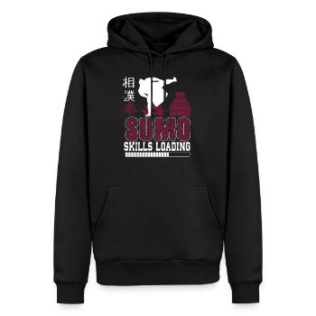 Compétences de sumo Chargement du cadeau Japanes Wrestler - Sweat à capuche Premium bio Homme - noir - Devant - Nico (187cm)
