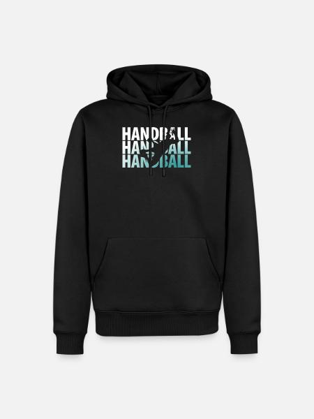 Handball jump shot - Men’s Premium Organic Hoodie - black