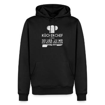 Koch Restaurant Kochen - Männer Premium Bio Hoodie - Schwarz - Vorne - Nico (187cm)