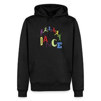 performen Danse de ballet élégance Danse Sport - Sweat à capuche Premium bio Homme - noir - Devant - Nico (187cm)