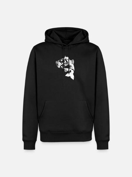 Pêcheur pêcheur - Sweat à capuche Premium bio Homme - noir