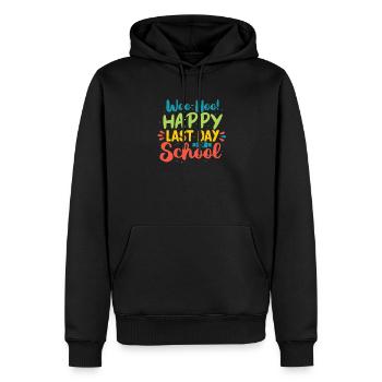 Cadeau de graduation scolaire - Sweat à capuche Premium bio Homme - noir - Devant - Nico (187cm)