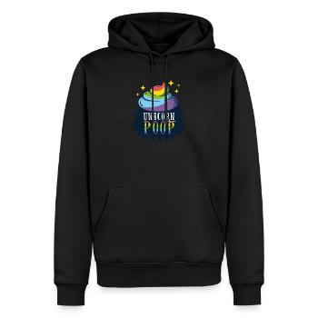 Its just Unicorn Poop cadeau caca - Sweat à capuche Premium bio Homme - noir - Devant - Nico (187cm)