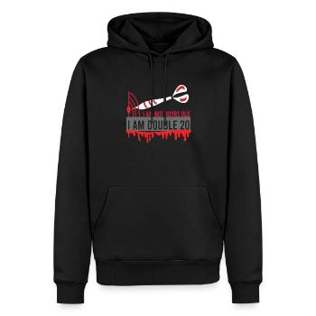 Softdart Dart-Turnier Dartitis Steeldart Dart 26 - Männer Premium Bio Hoodie - Schwarz - Vorne - Nico (187cm)