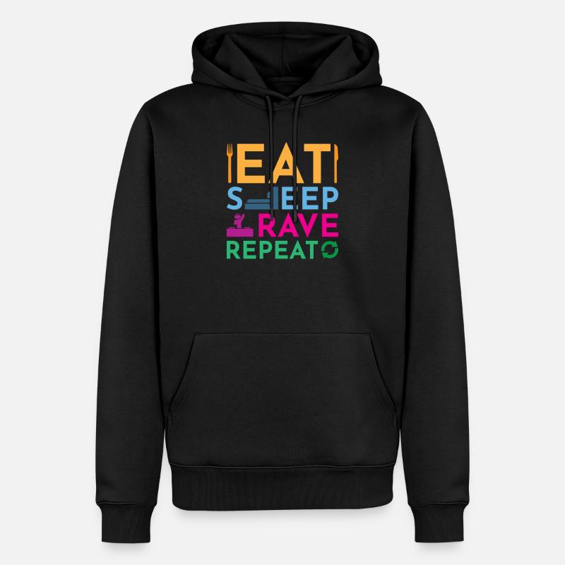 Rave Dance Electro - Sweat à capuche Premium bio Homme - noir