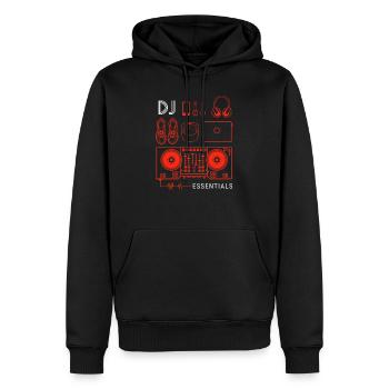 DJ Djing Gift Deejay Disc Jockey DJ Deejay - Sweat à capuche Premium bio Homme - noir - Devant - Nico (187cm)