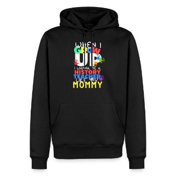 Geschichtslehrer Geschichtsunterricht Hamlet - Männer Premium Bio Hoodie - Schwarz - Vorne - Nico (187cm)