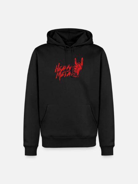 Heavy Metal - Men’s Premium Organic Hoodie - black