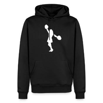 Cheerleader Cheerleader - Männer Premium Bio Hoodie - Schwarz - Vorne - Nico (187cm)