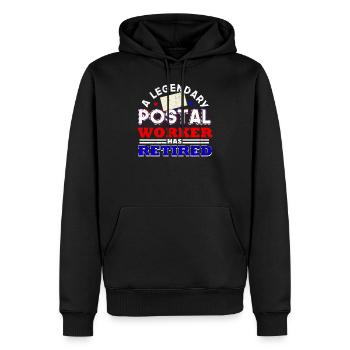 Urlaub Ältere Veteran Opa Rentner Senioren Rente - Männer Premium Bio Hoodie - Schwarz - Vorne - Nico (187cm)