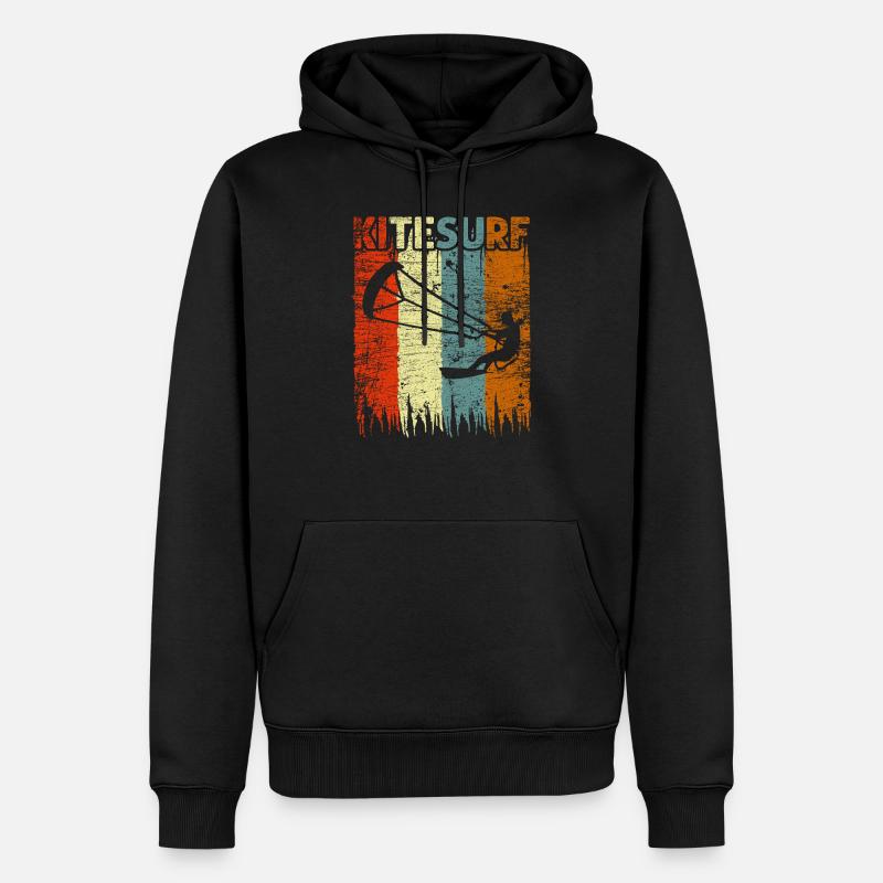 Kitesurf - Männer Premium Bio Hoodie - Schwarz