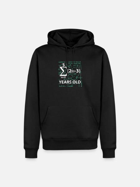 16th birthday math - Men’s Premium Organic Hoodie - black