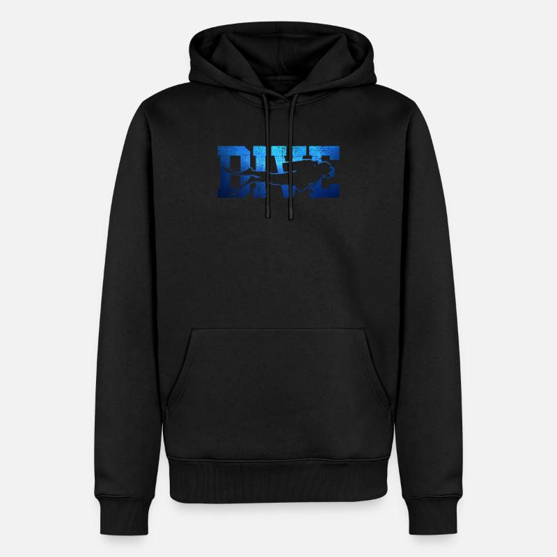 Gerätetauchen - Männer Premium Bio Hoodie - Schwarz