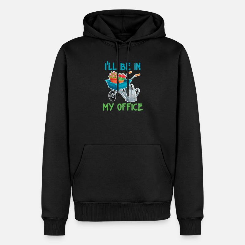 Gartenarbeit - Männer Premium Bio Hoodie - Schwarz