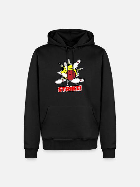 Bowling - Men’s Premium Organic Hoodie - black