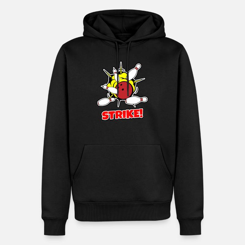 Bowling - Sweat à capuche Premium bio Homme - noir