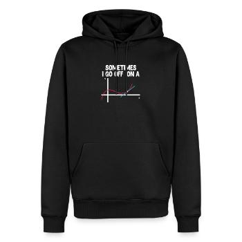 Professeur professeur math math cadeau scolaire - Sweat à capuche Premium bio Homme - noir - Devant - Nico (187cm)