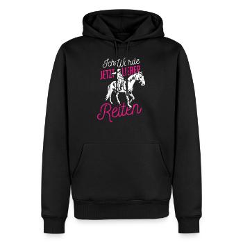 Rider Equestrian Equestrian Sport - Men’s Premium Organic Hoodie - black - Front - Nico (187cm)