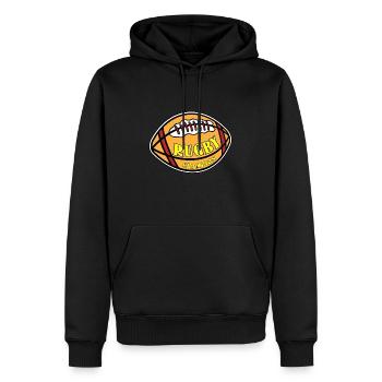 Rugby Campion - Rugby - Männer Premium Bio Hoodie - Schwarz - Vorne - Nico (187cm)