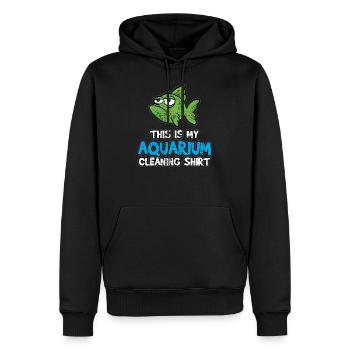 Aquarium - Männer Premium Bio Hoodie - Schwarz - Vorne - Nico (187cm)