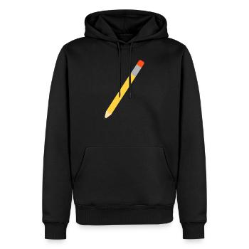 Schule - Männer Premium Bio Hoodie - Schwarz - Vorne - Nico (187cm)