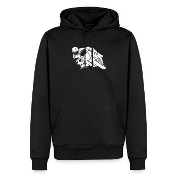 Motorrad Motorradfahren Motorradfahrer - Männer Premium Bio Hoodie - Schwarz - Vorne - Nico (187cm)