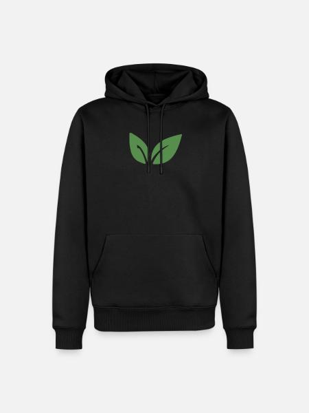 Végétalien végétalien - Sweat à capuche Premium bio Homme - noir