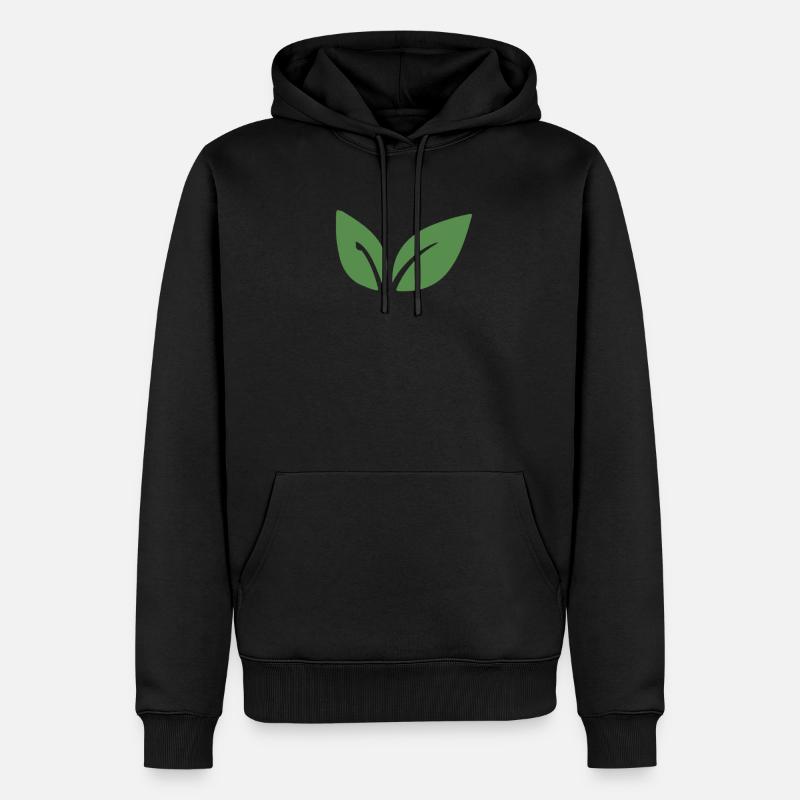 Végétalien végétalien - Sweat à capuche Premium bio Homme - noir