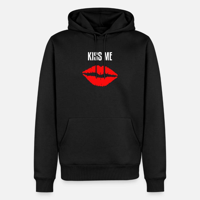 Kussmund - Sweat à capuche Premium bio Homme - noir