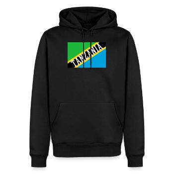Tansania Tansania Tansania - Männer Premium Bio Hoodie - Schwarz - Vorne - Nico (187cm)