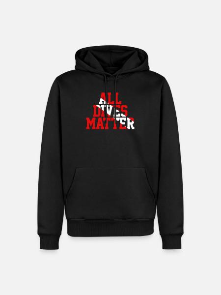 Tauchen Tauchen - Männer Premium Bio Hoodie - Schwarz