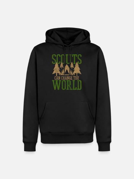 scout camp - Men’s Premium Organic Hoodie - black