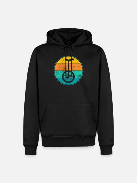 unicycle - Men’s Premium Organic Hoodie - black