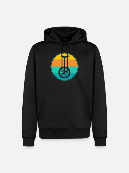 unicycling - Men’s Premium Organic Hoodie - black