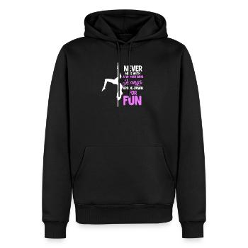 Pole Dance Poledance cadeau de danse pole dance - Sweat à capuche Premium bio Homme - noir - Devant - Nico (187cm)