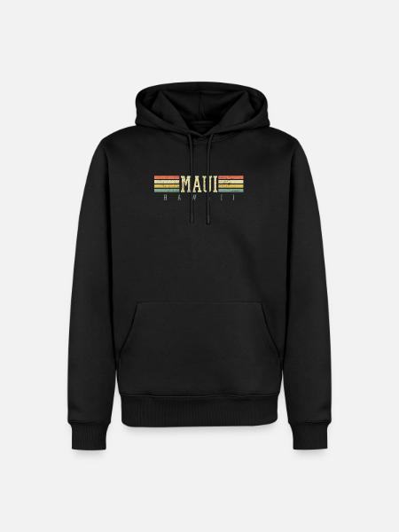 Maui Hawaii - Men’s Premium Organic Hoodie - black